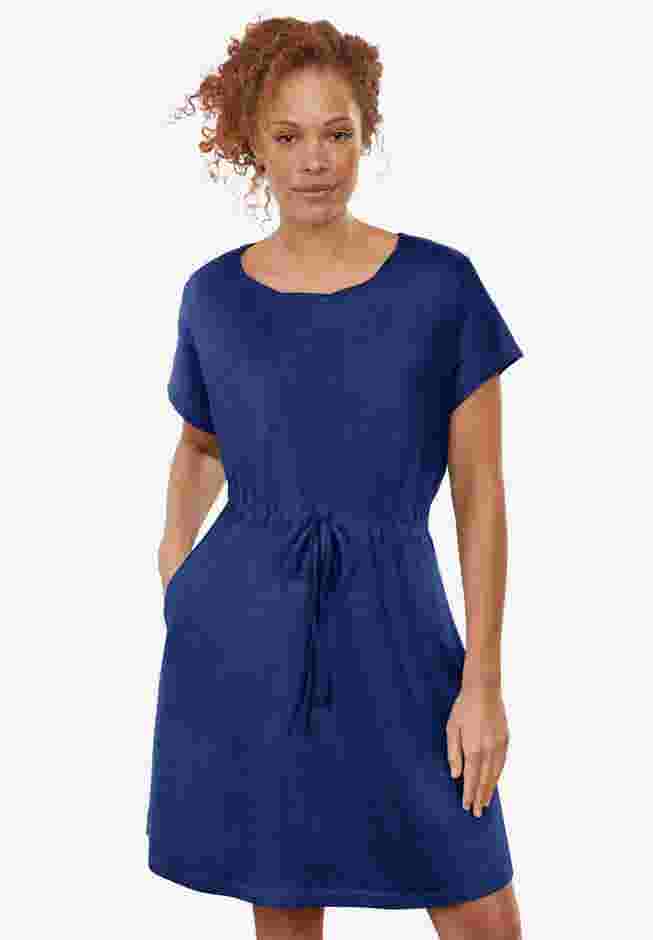 Knit Drawstring Dress image number 0