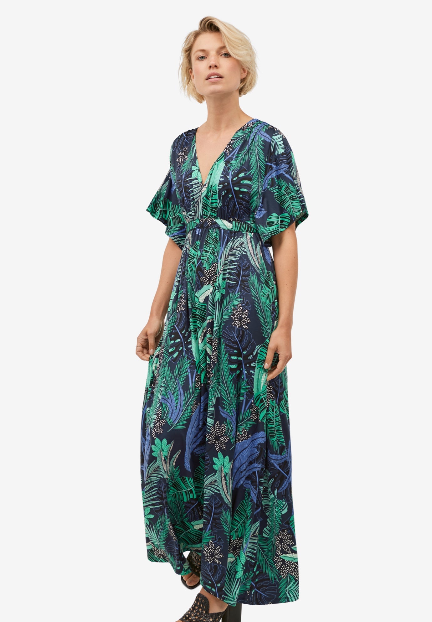 Knit Tie-Back Maxi image number 0