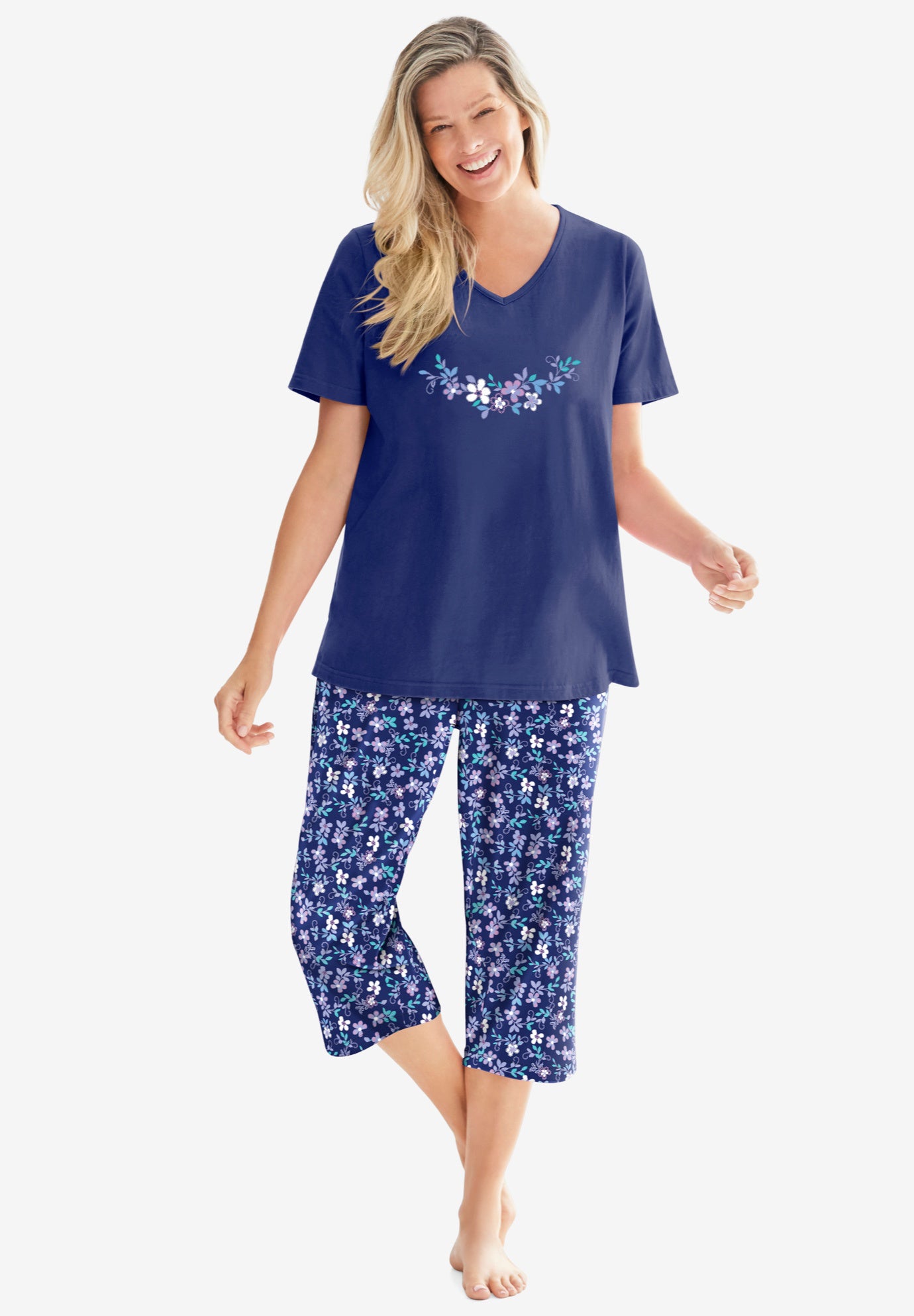 2-Piece Capri Cotton PJ Set image number 0
