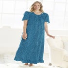 Long Floral Print Cotton Gown image number null