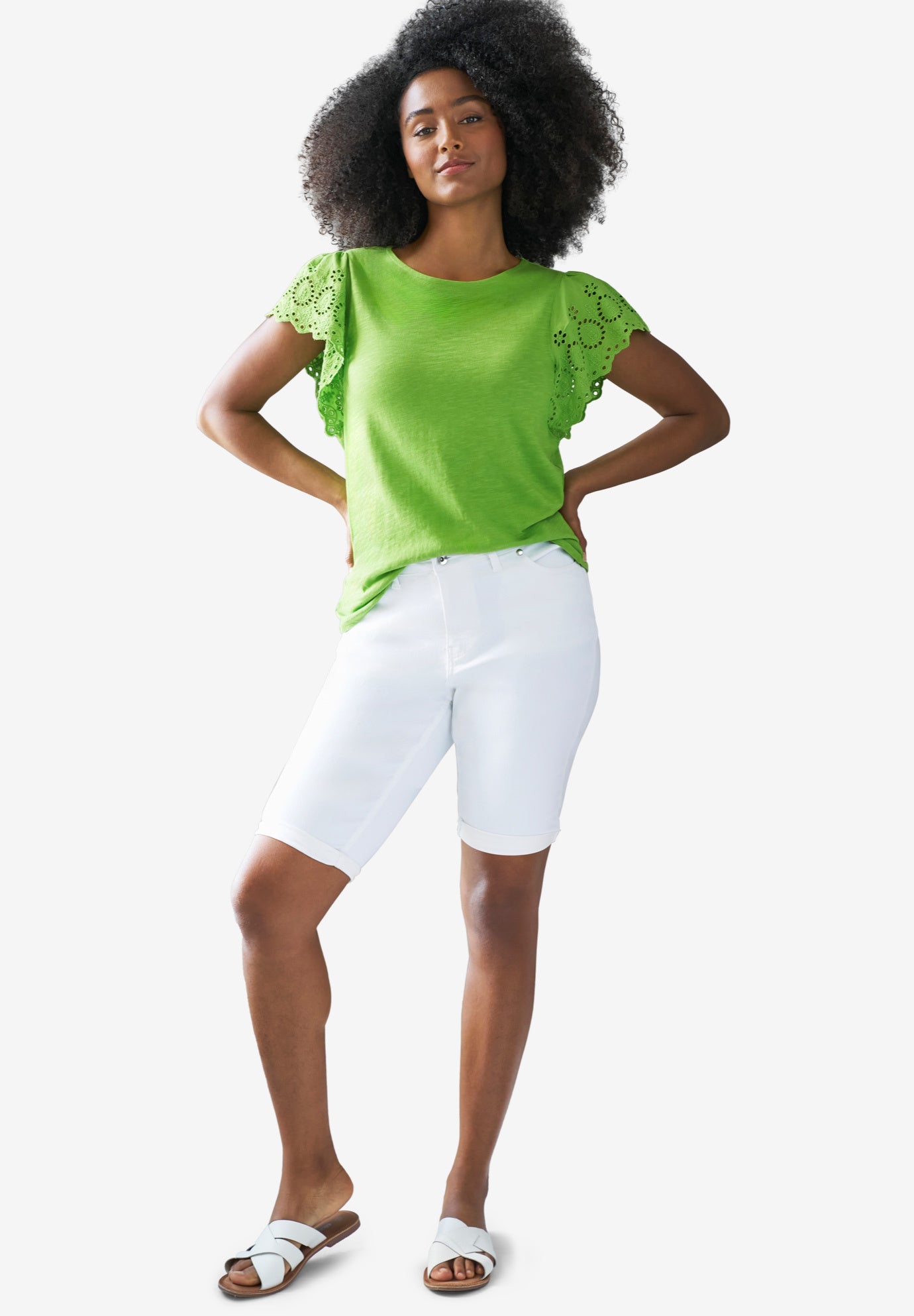 Denim Bermuda Shorts image number 2