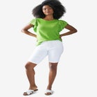 Denim Bermuda Shorts image number null