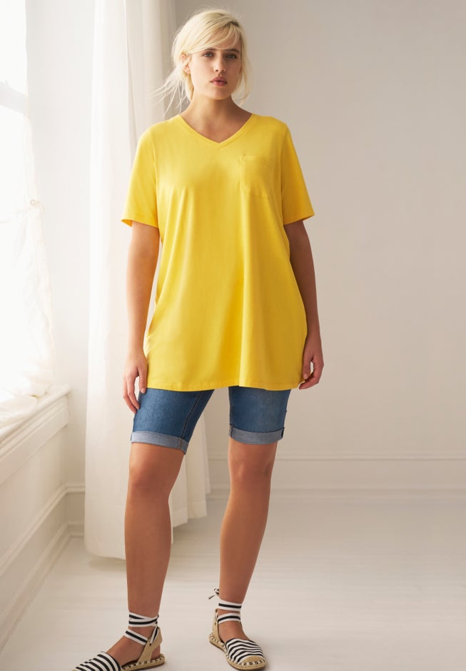 Denim Bermuda Shorts image number 5