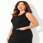 Ponte Sleeveless Shift Dress image number null