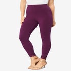 Lace Trim Essential Stretch Legging image number 0