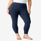 Lace Trim Essential Stretch Legging image number 0