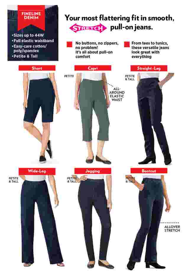Straight Leg Fineline Denim Jean image number 2