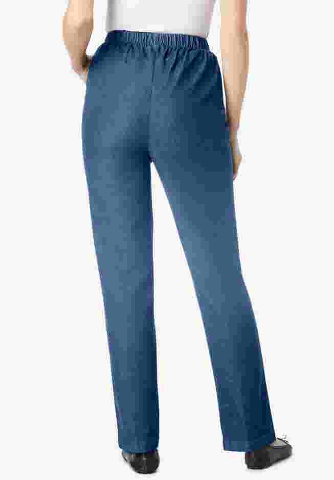 Straight Leg Fineline Denim Jean image number 1