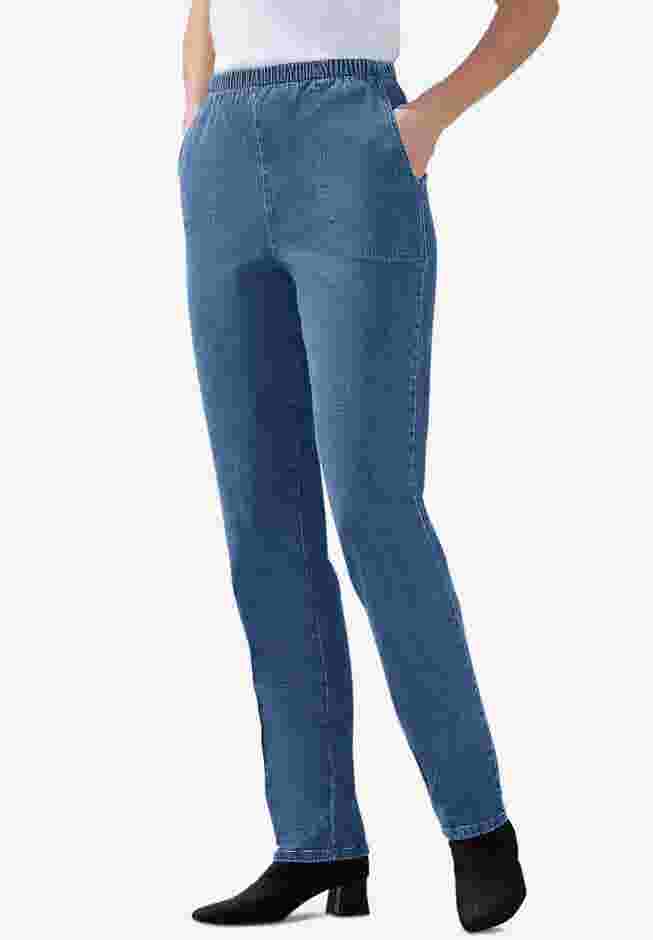 Straight Leg Fineline Denim Jean image number 0