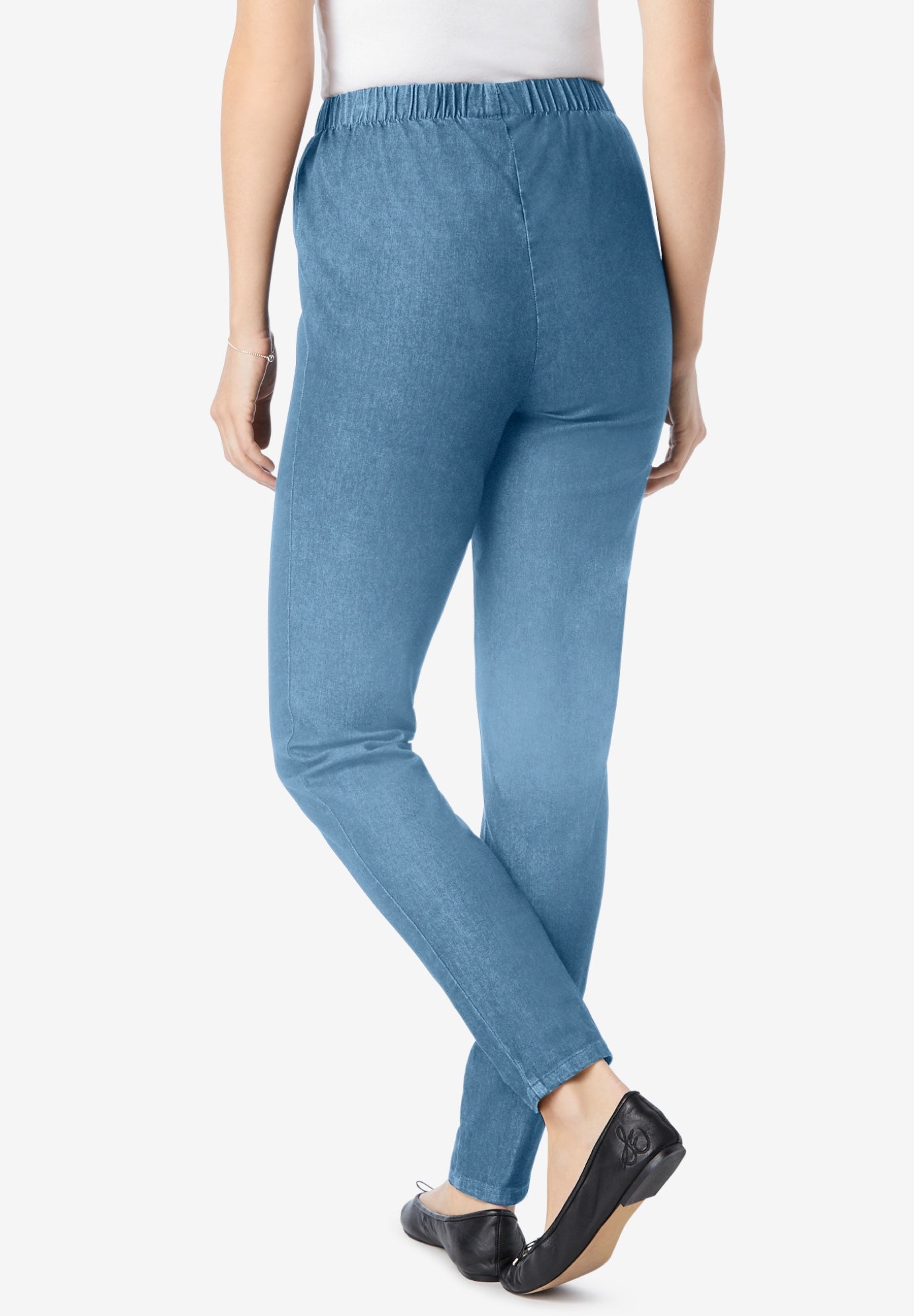 Fineline Stretch Denim Skinny Pull-On Jeans image number 1