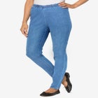 Fineline Stretch Denim Skinny Pull-On Jeans image number null
