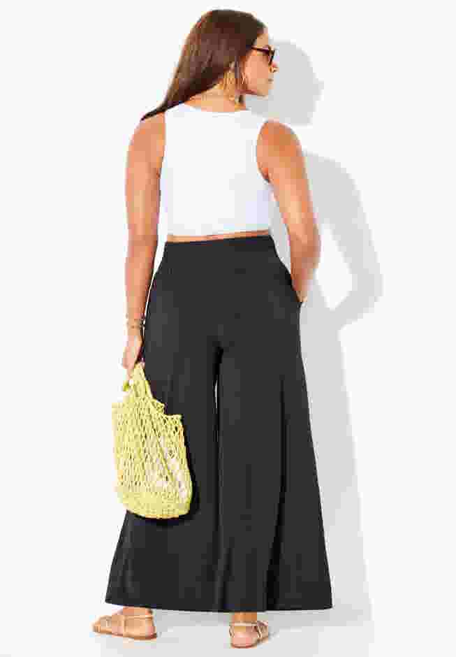 Pack N' Go Wrinkle-Resistant Cover Up Wide Leg Pant image number 1