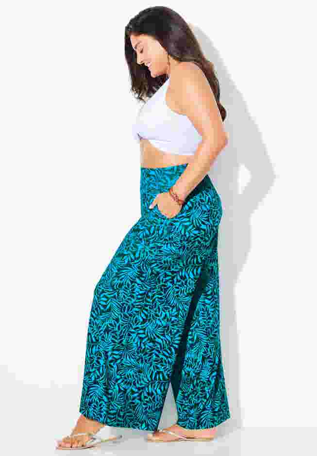 Pack N' Go Wrinkle-Resistant Cover Up Wide Leg Pant image number 2