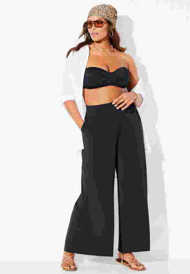 Pack N' Go Wrinkle-Resistant Cover Up Wide Leg Pant image number 6