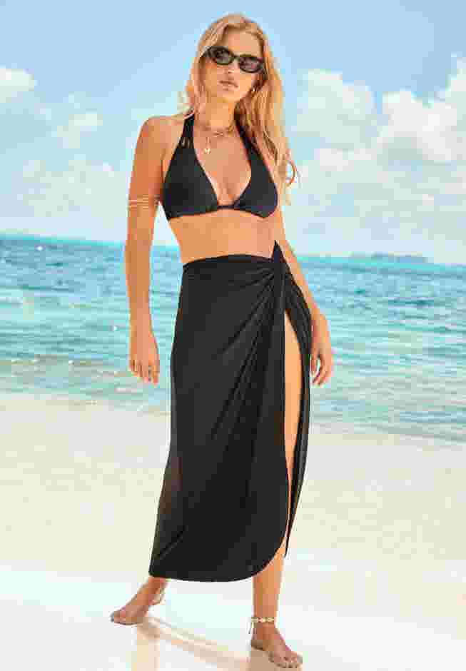 Pack & Go Wrinkle-Resistant Sarong Skirt Cover Up image number 0