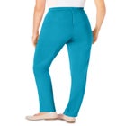 Knit Hassle-Free Pull-On Elastic-Waist Pants image number null