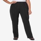 Knit Hassle-Free Pull-On Elastic-Waist Pants image number null