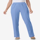 Knit Hassle-Free Pull-On Elastic-Waist Pants image number null