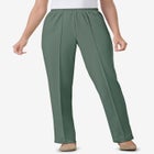 Knit Hassle-Free Pull-On Elastic-Waist Pants image number null