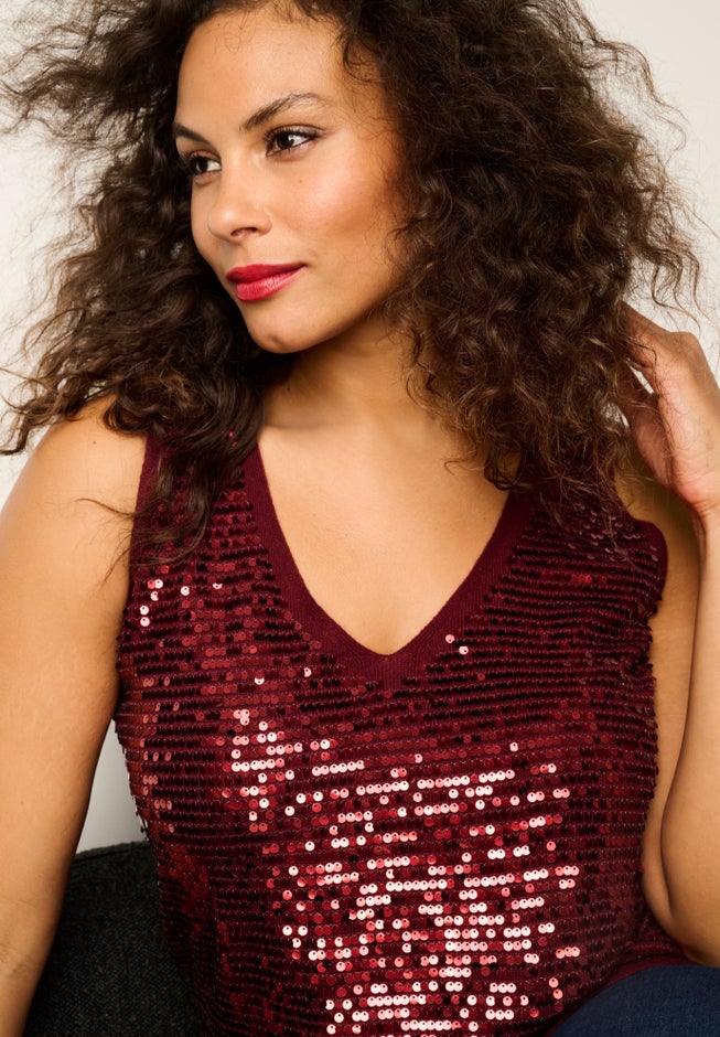 Sequin-Embellished Tank Top image number 1