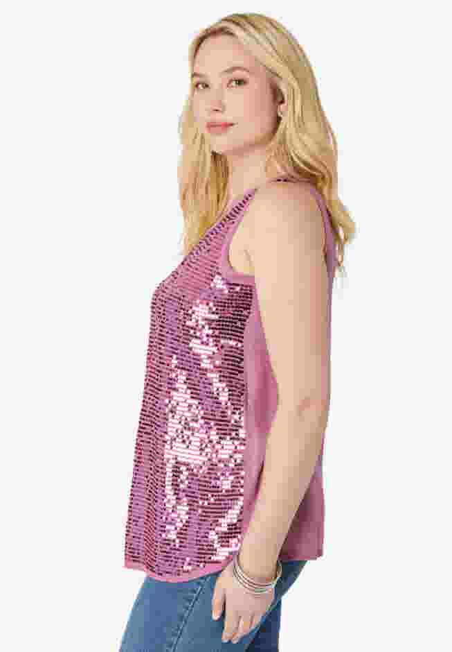 Sequin-Embellished Tank Top image number 2
