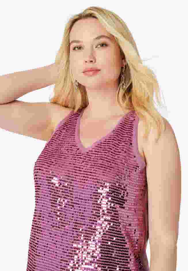 Sequin-Embellished Tank Top image number 3