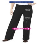 Stretch Denim Wide-Leg Five-Pocket Jeans image number null