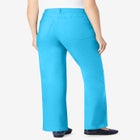 Stretch Denim Wide-Leg Five-Pocket Jeans image number 1