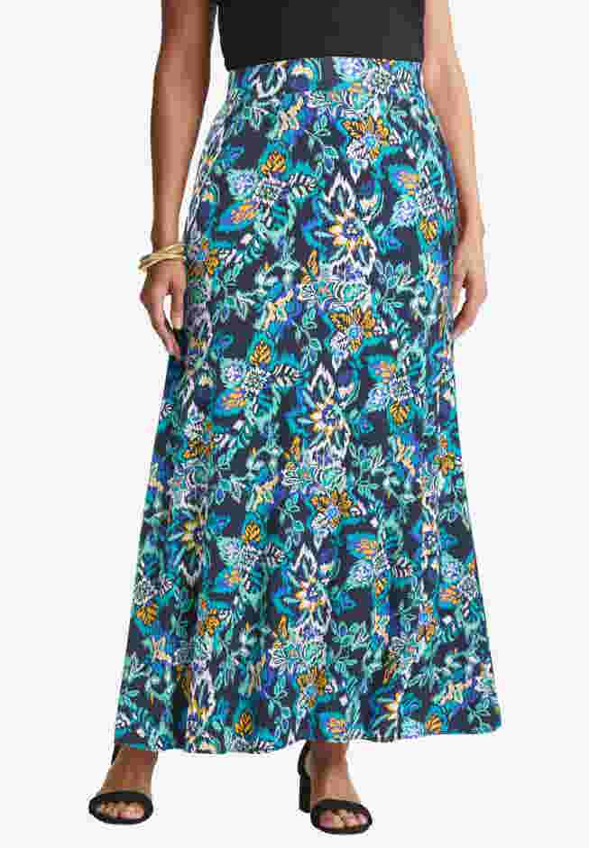 Everyday Stretch Knit Maxi Skirt image number 0