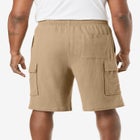 Full Elastic Waist Gauze Cargo Shorts image number null