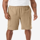 Full Elastic Waist Gauze Cargo Shorts image number null