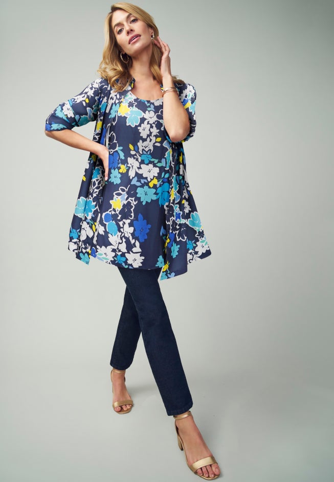 Georgette Button Front Tunic image number 4