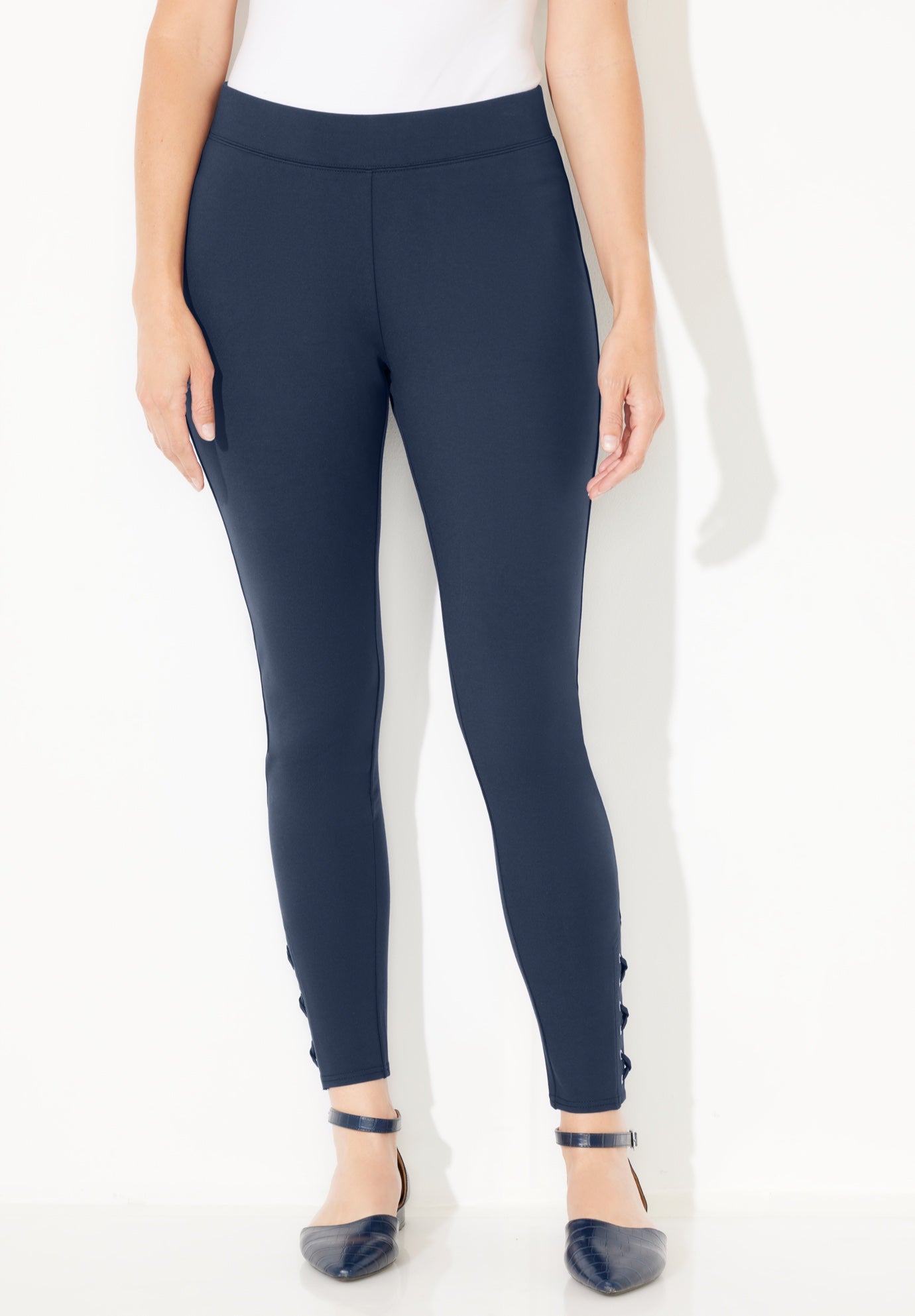 Ponte Lace-Up Legging image number 0