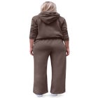 Wide Leg Fleece Sweatpant With Drawstring Waist image number 1