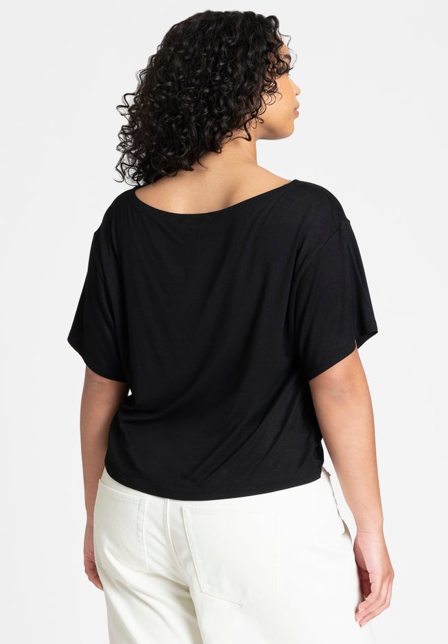 Hardware Shirred Tee image number 1