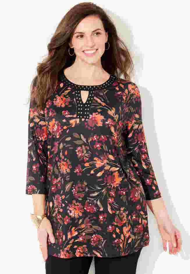 Keyhole Accent Tunic image number 0