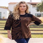 Jacquard Colorblock Pullover image number 0