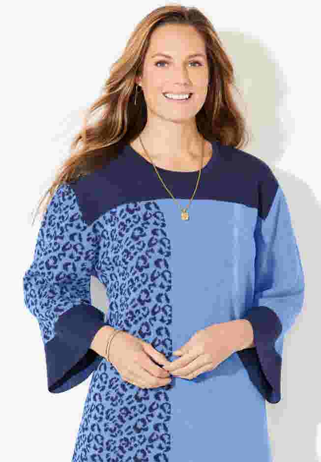 Jacquard Colorblock Pullover image number 3