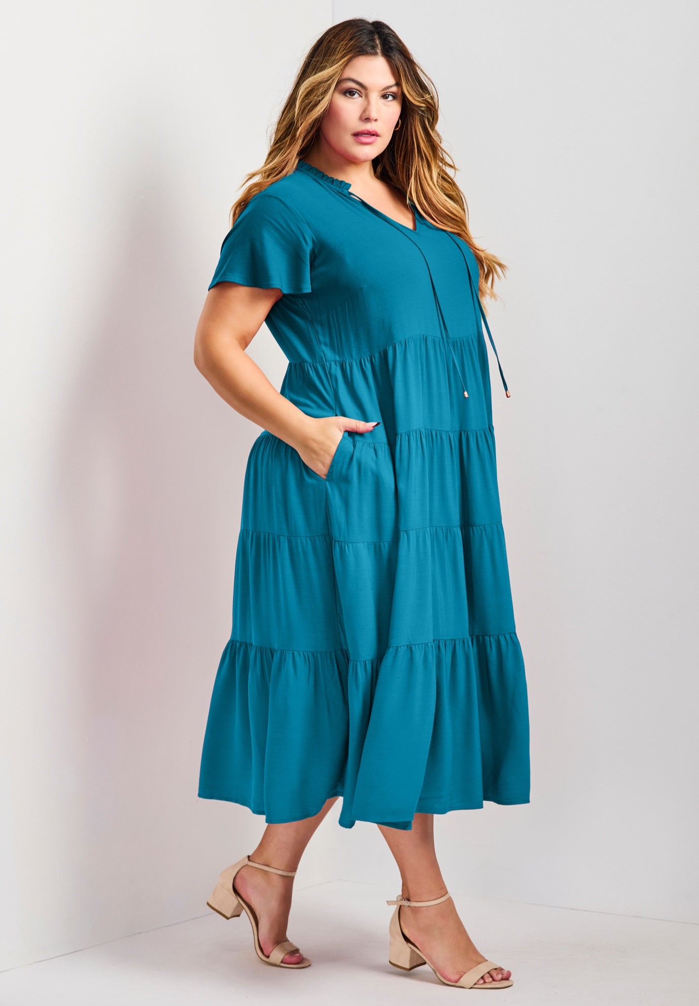 Lani Tiered Dress image number 2