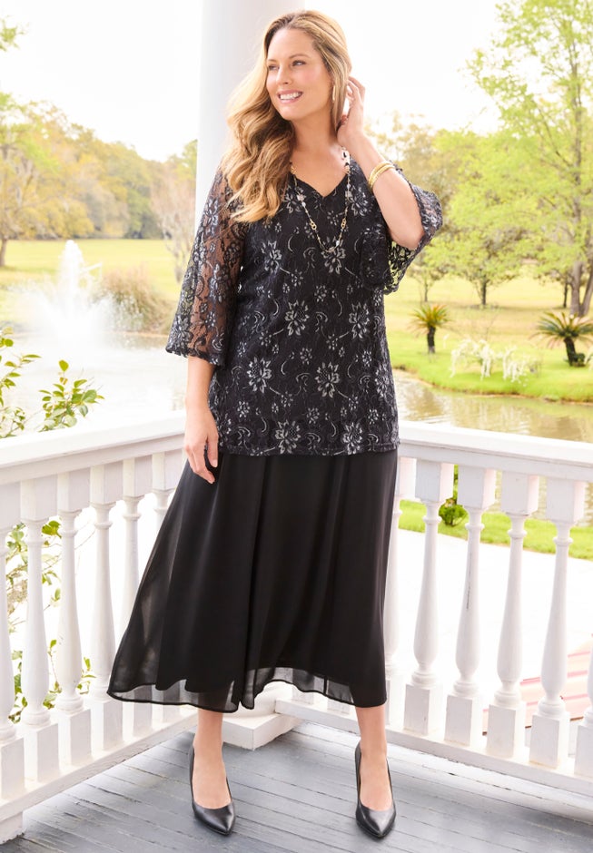 Allover Lace Blouse image number 4