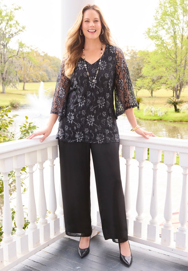 Allover Lace Blouse image number 5