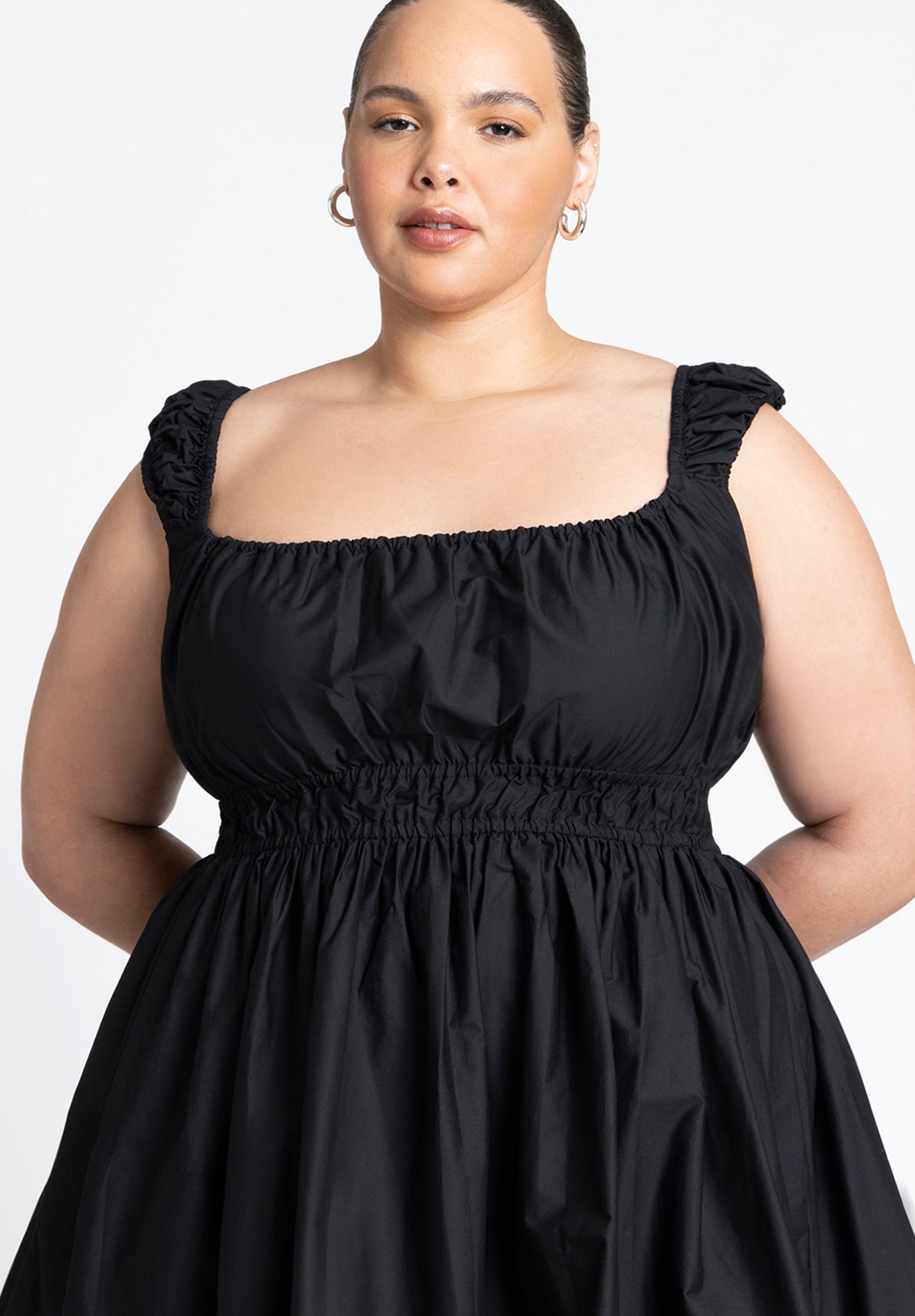 Poplin Flare Mini Dress image number 3