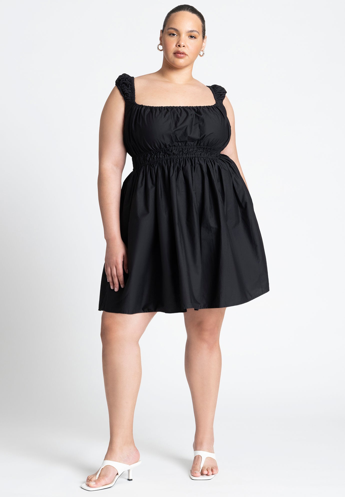 Poplin Flare Mini Dress image number 0