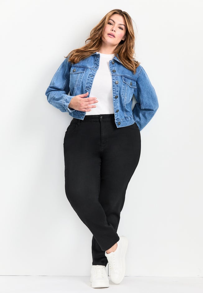 Emma Denim Cropped Jacket image number 3
