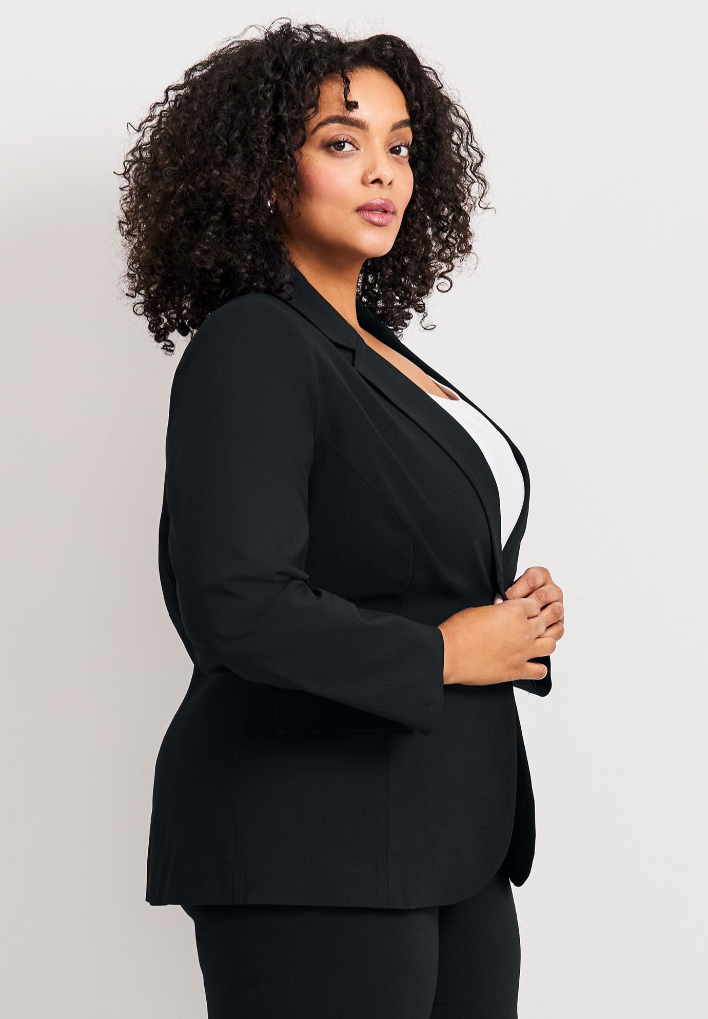 Super Stretch One Button Blazer image number 2