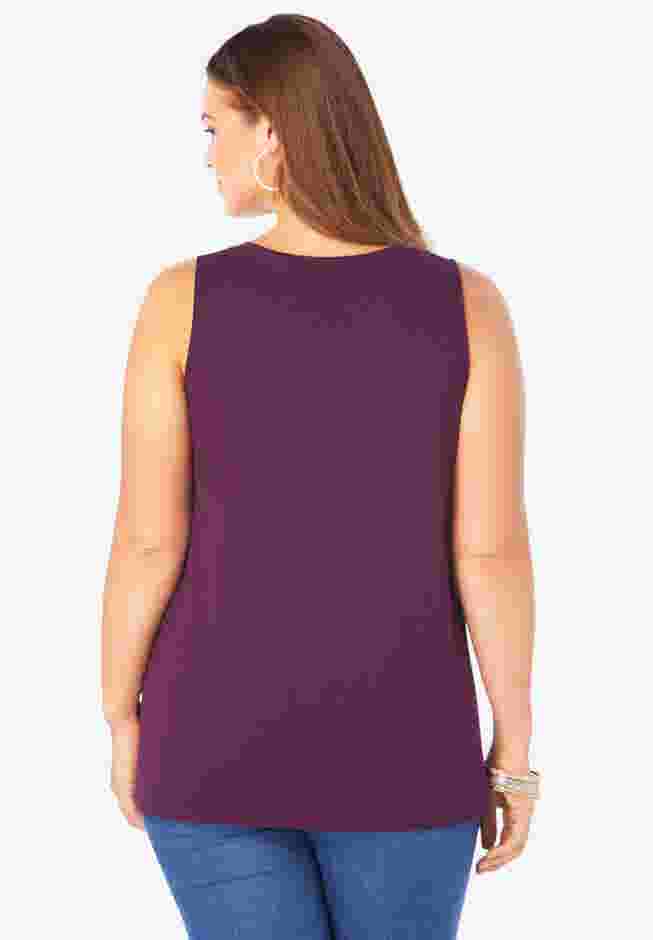 Plus Size Cotton Ultimate Swing Tank Top image number 1