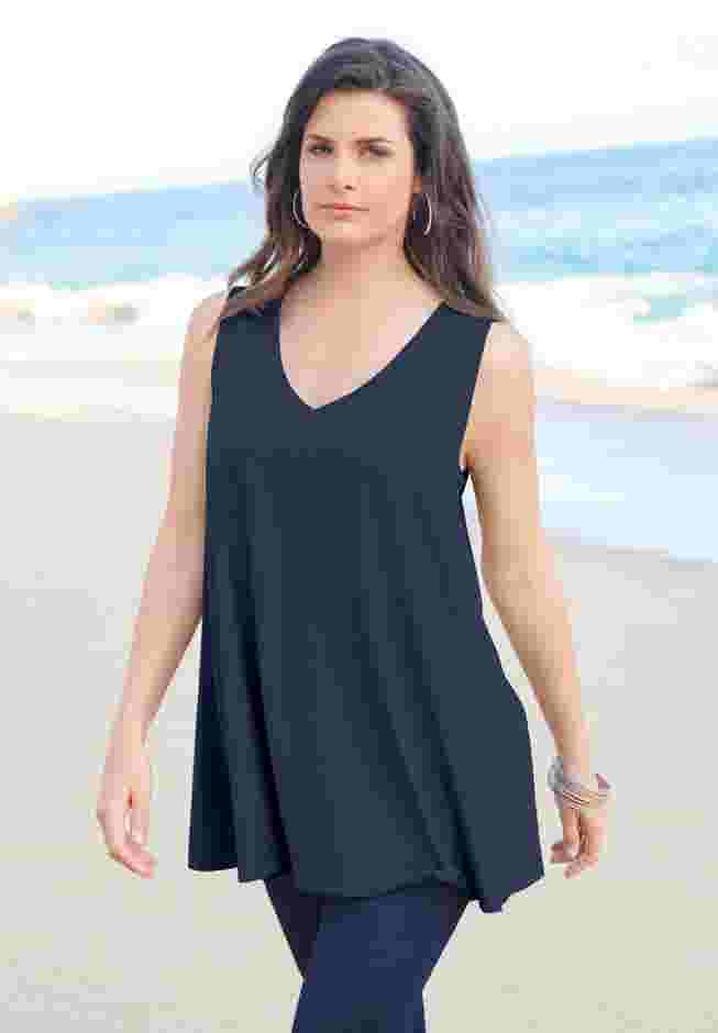 Plus Size Cotton Ultimate Swing Tank Top image number 3