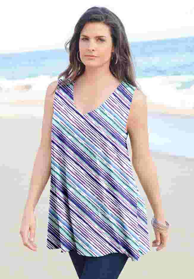 Plus Size Cotton Ultimate Swing Tank Top image number 4