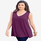 Plus Size Cotton Ultimate Swing Tank Top image number null
