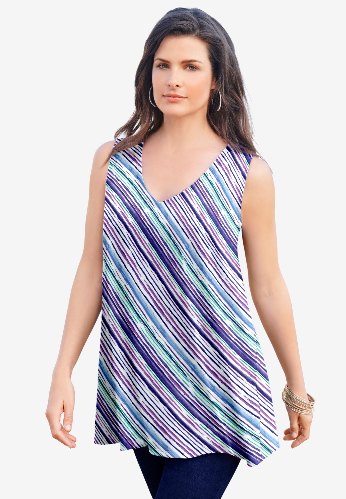 Plus Size Cotton Ultimate Swing Tank Top image number 0